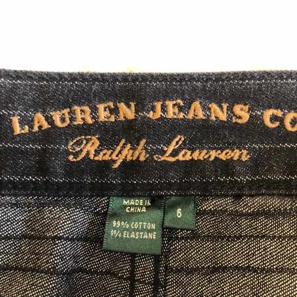 Ralph Lauren Size 6 Pin Striped Dress Jeans NWT - Picture 7 of 8